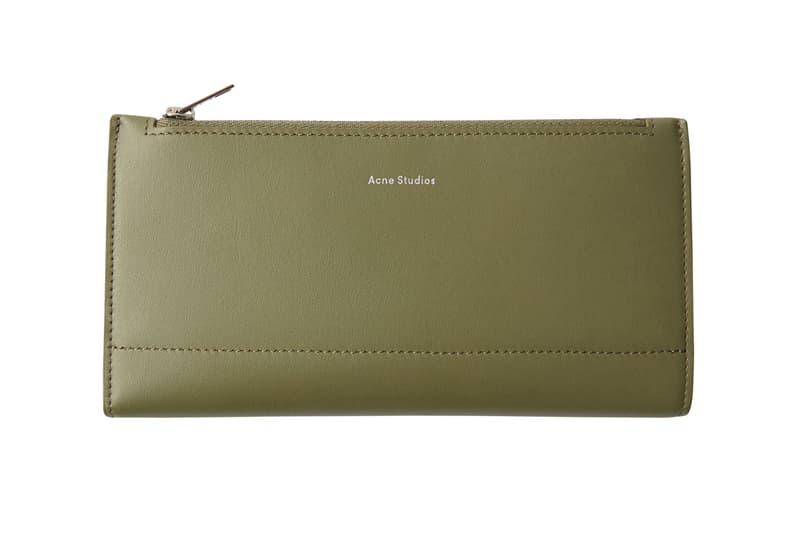 Acne Studios Continental Wallet Green