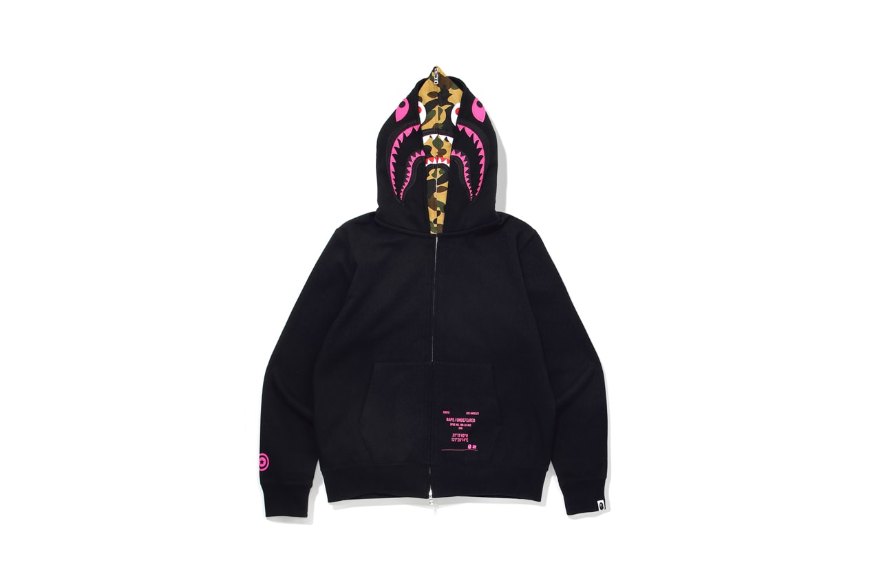 UNDEFEATED x BAPE Capsule Collection Hoodie Black
