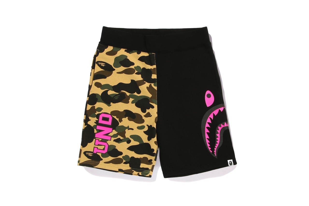 UNDEFEATED x BAPE Capsule Collection Shorts Black Brown Green