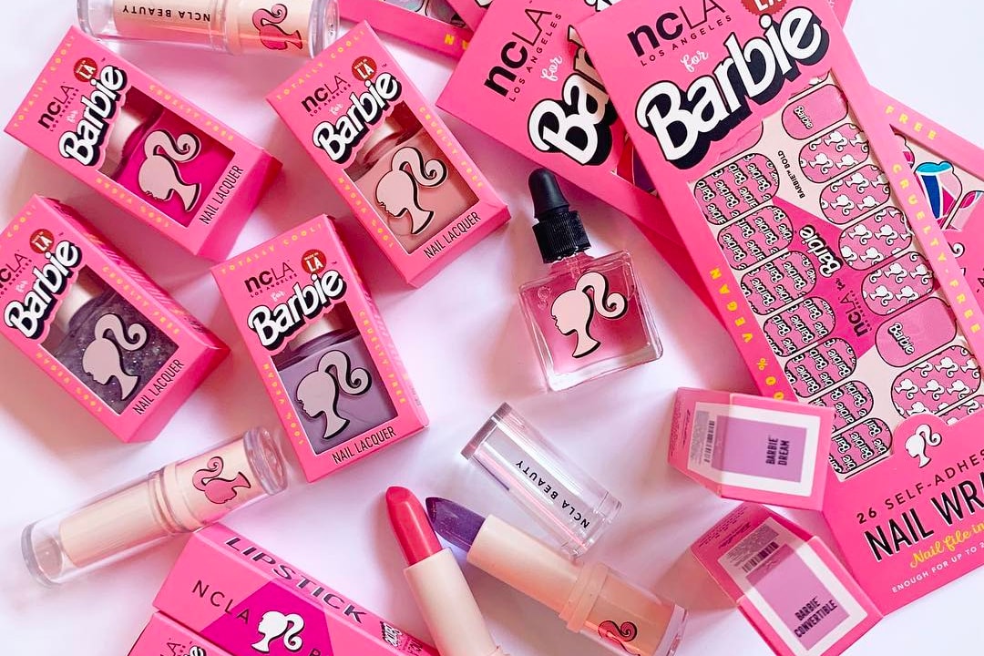 Barbie NCLA Beauty Makeup Collaboration Pink Cosmetics Lipsticks Nail Polish