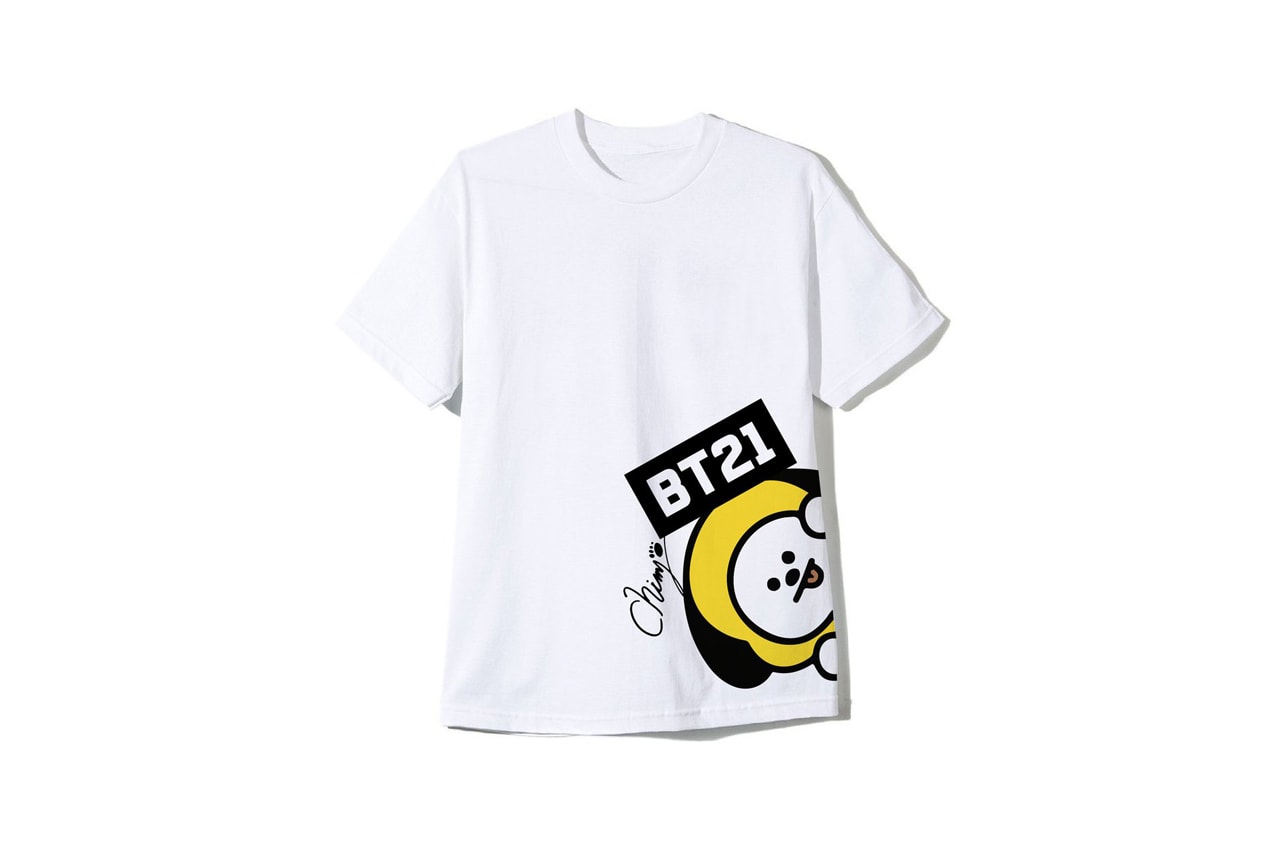 BTS BT21 x Anti Social Social Club Collection T-shirt White