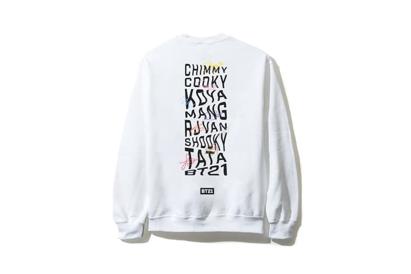 BTS BT21 x Anti Social Social Club Collection Long Sleeved Shirt White