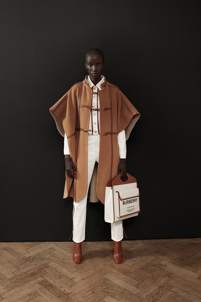 Burberry Riccardo Tisci Pre-Fall 2019 Collection Jacket Brown Trousers White
