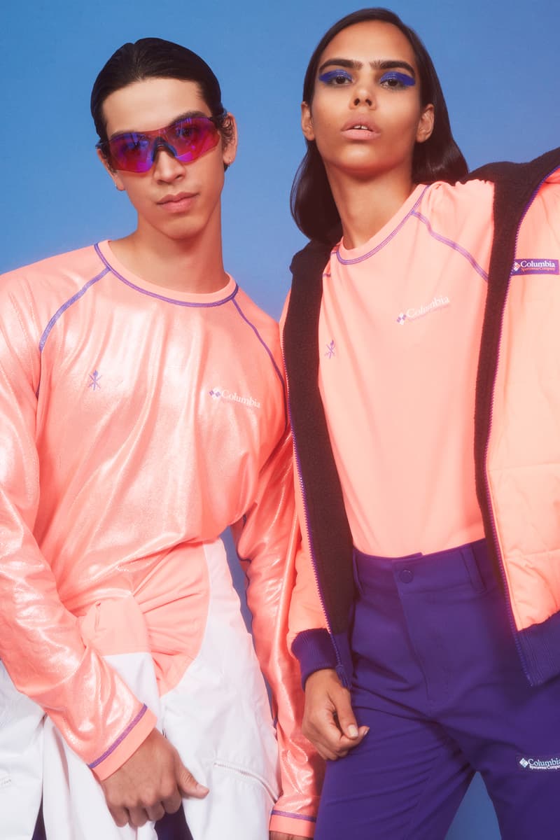 Columbia x Opening Ceremony Fall Winter 2018 Collection Jacket Shirts Orange Pants Purple