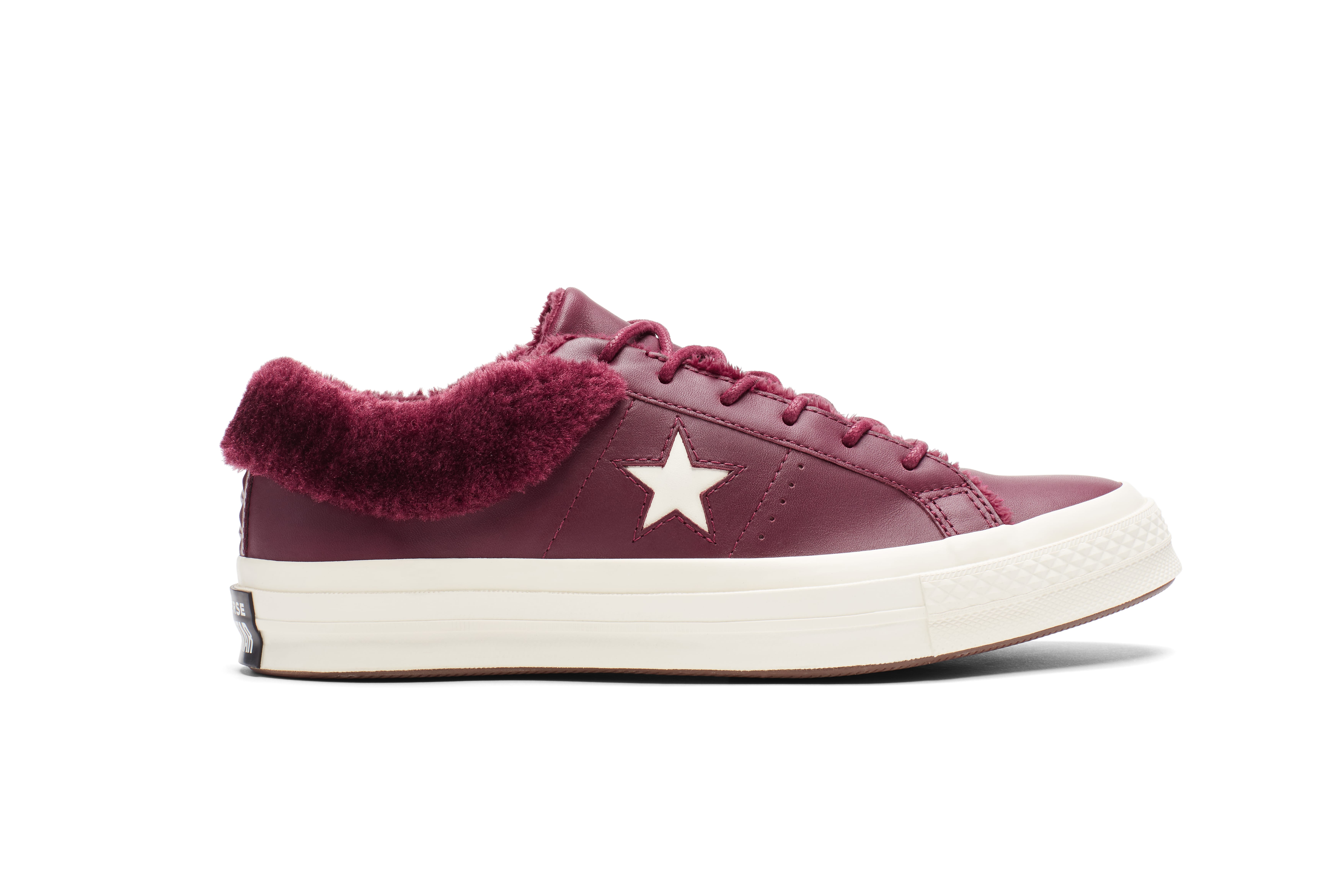 Converse One Star Fur-Lined Maroon and 