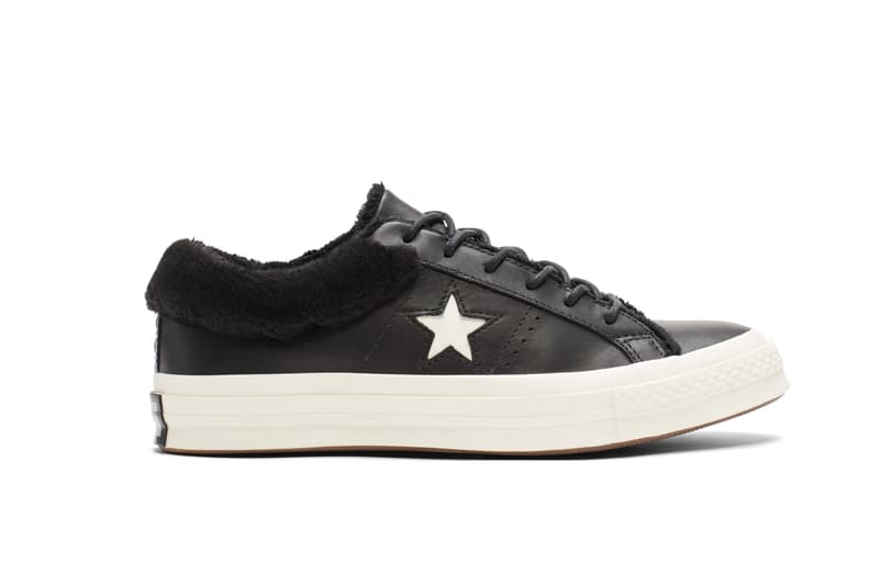 Converse One Star Fur-Lined Maroon and Black Sneaker Shoe 