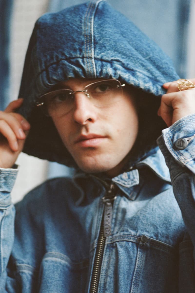 Depop x Procell Los Angeles Capsule Collection Denim Hoodie Blue