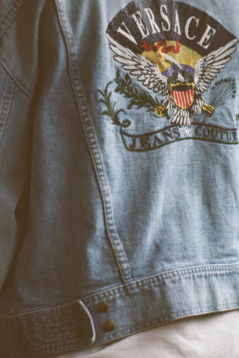 Depop x Procell Los Angeles Capsule Collection Denim Versace Jacket Blue