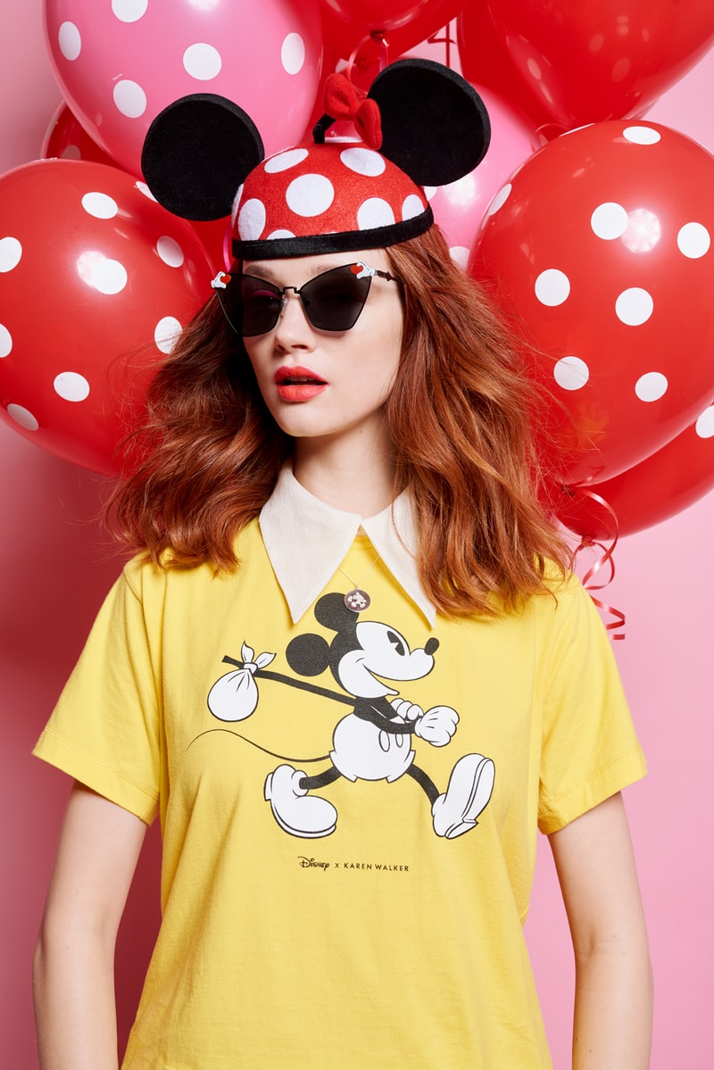 Disney x Karen Walker Mickey Mouse Collaboration Anniversary Minnie Mouse Capsule Collection Eyewear Apparel Cartoon Character