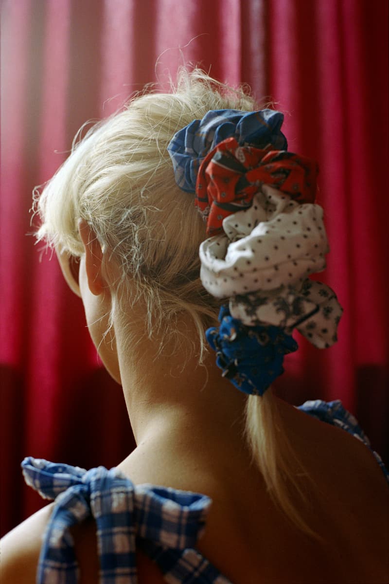 GANNI Pre-Spring 2019 Campaign Scrunchies White Red Blue