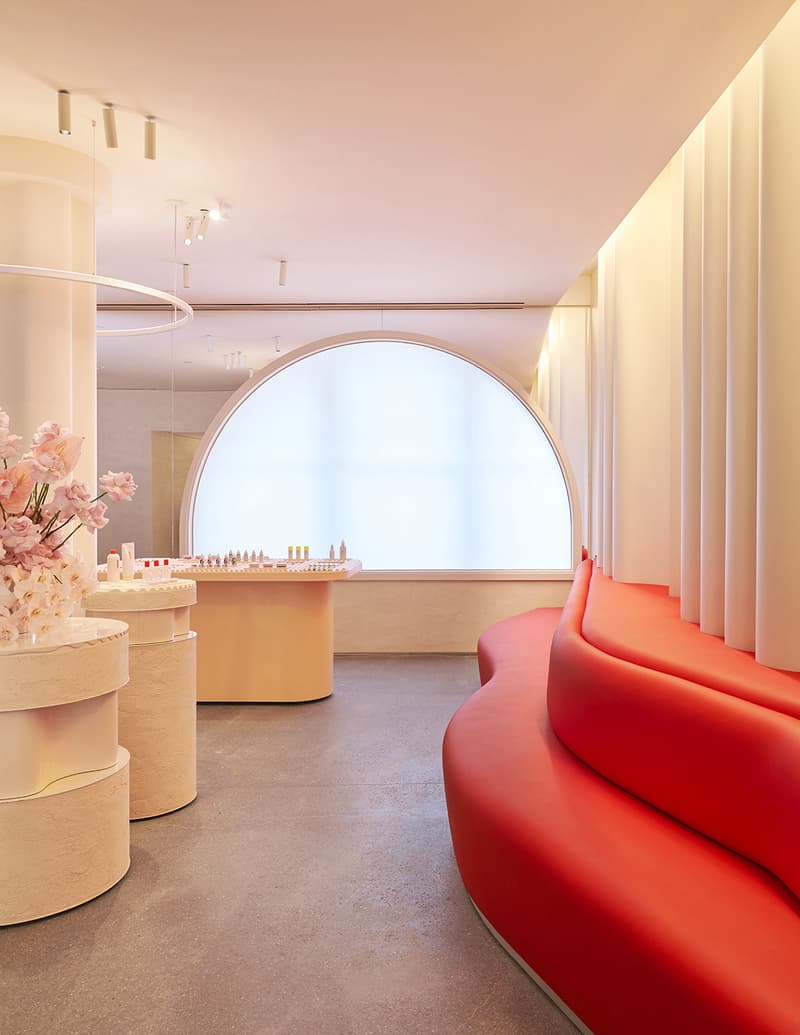 Glossier Flagship Store Shop Manhattan New York Emily Weiss 2018 November 8 123 Lafayette Street Makeup Skincare Beauty Cosmetics Pink