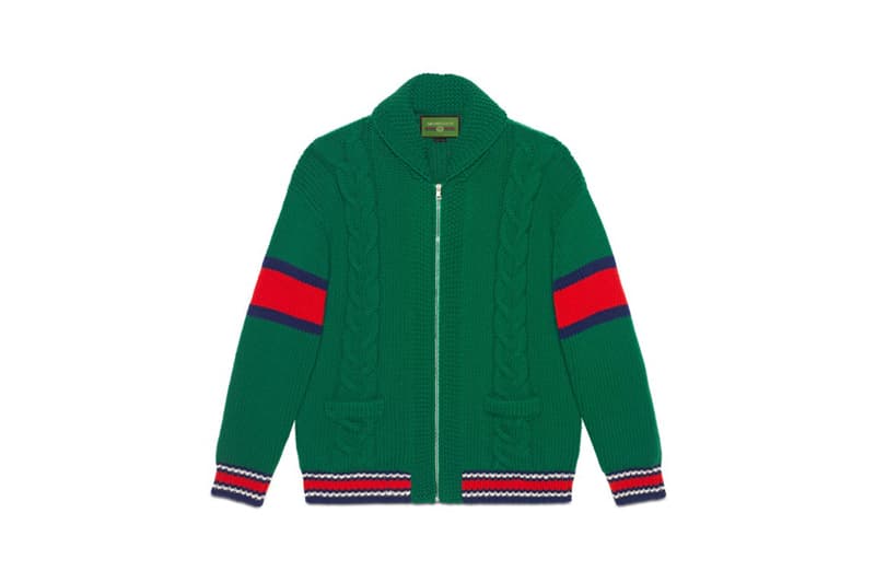 Gucci DIY Knitwear Unisex Wool Bomber Green