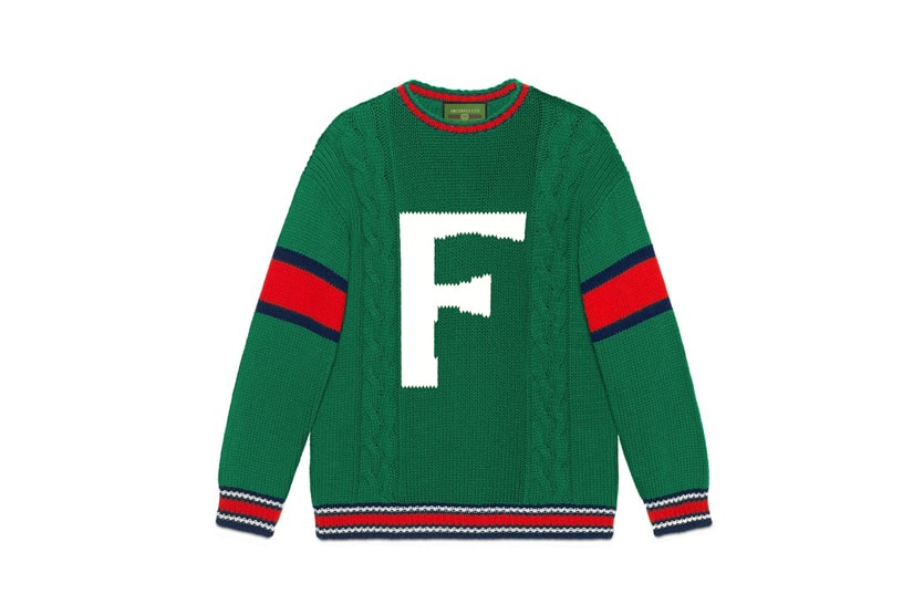 Gucci DIY Knitwear Unisex Wool Sweater Green