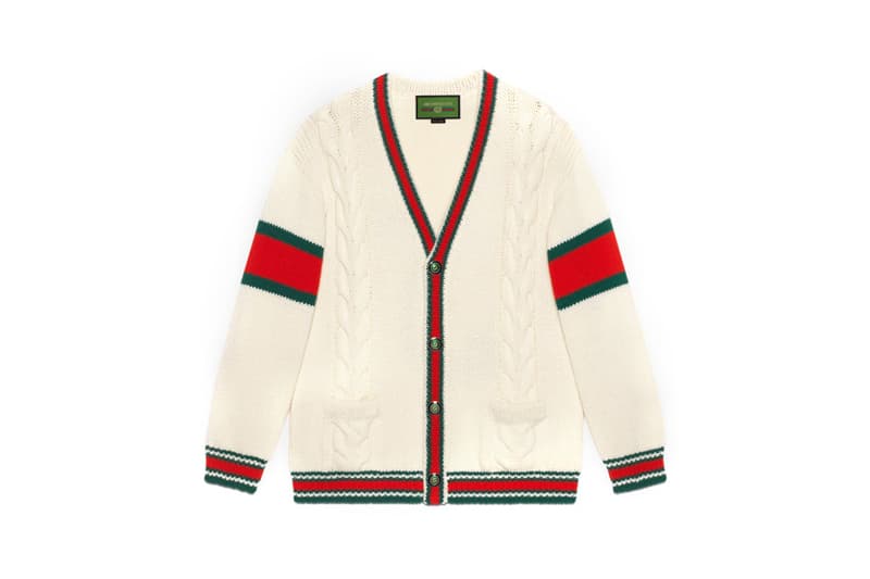 Gucci DIY Knitwear Unisex Wool Cardigan White