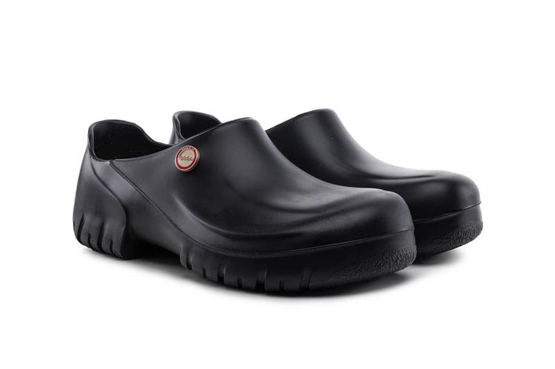 032C Birkenstock Clogs White Black