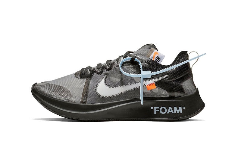 Off White Nike Zoom Fly Tulip Pink Black