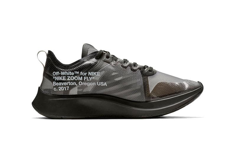 Off White Nike Zoom Fly Tulip Pink Black