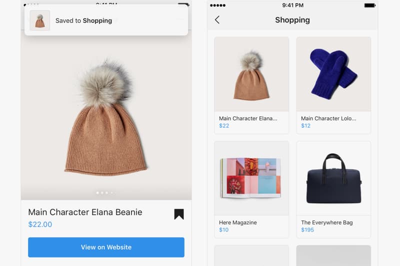 Instagram Shopping In App