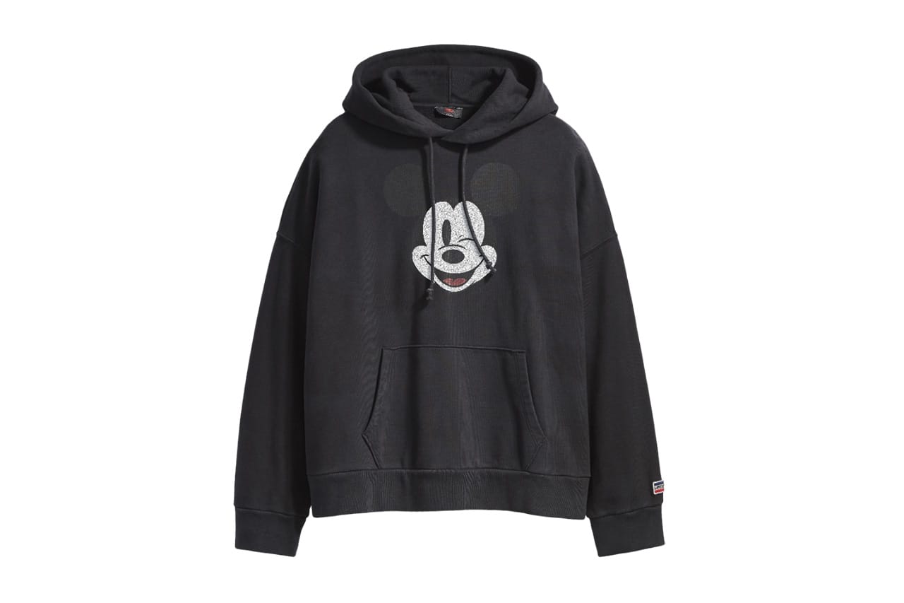 mickey mouse levi's hoodie