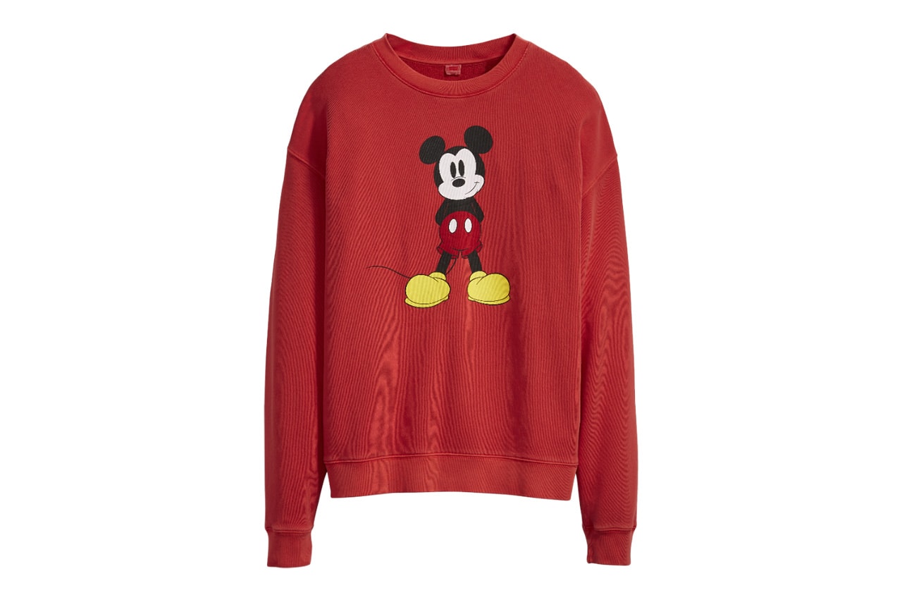 Disney Mickey Mouse x Levi's Collection Women's Unisex Hoodie Sweatshirt 501 Jeans Tote Bag Hat