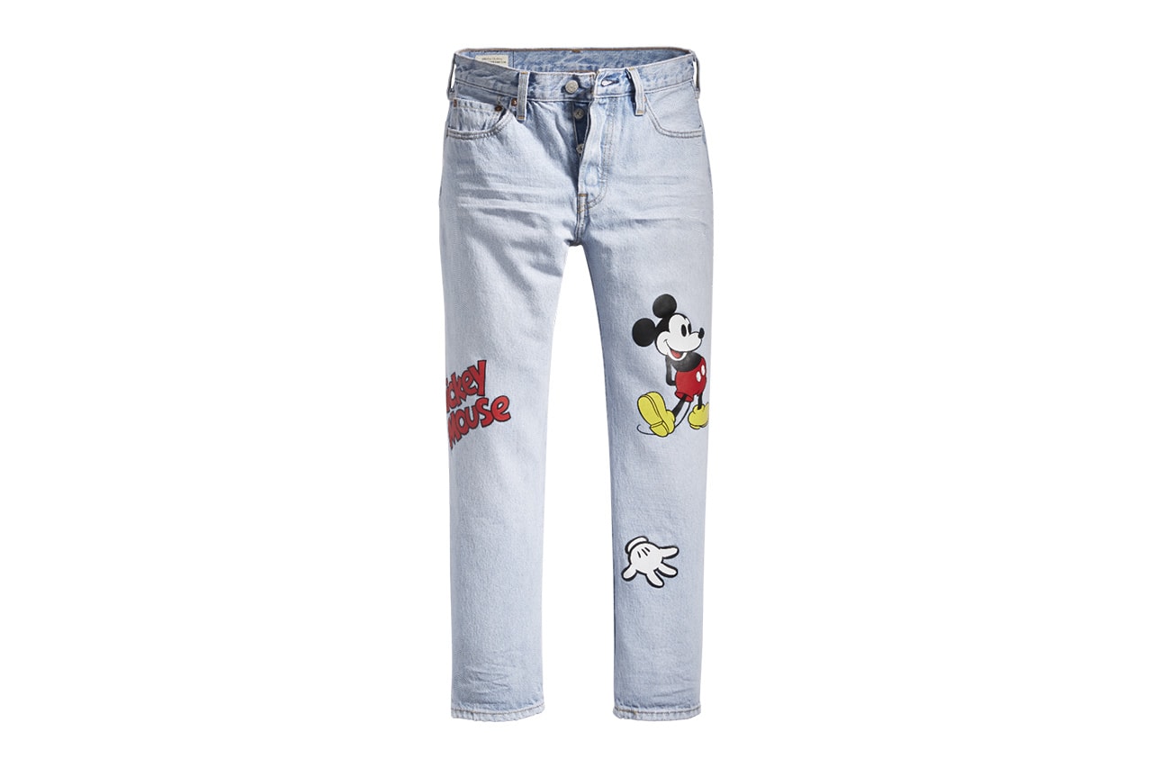 Disney Mickey Mouse x Levi's Collection Women's Unisex Hoodie Sweatshirt 501 Jeans Tote Bag Hat