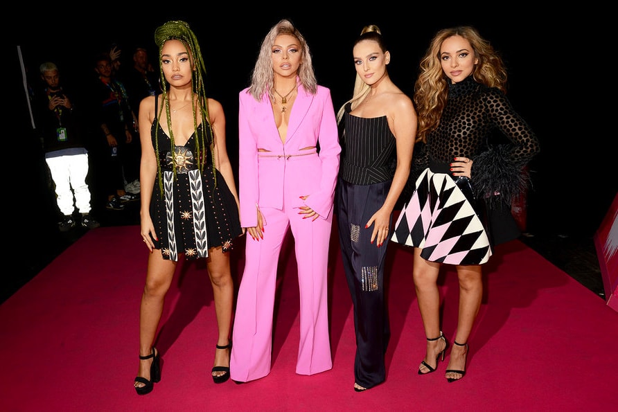 MTV EMA Red Carpet Celebrity Dua Lipa Little Mix Halsey Camila Cabello Hailee Steinfield Lindsay Lohan 