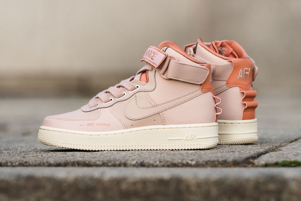 Nike Air Force 1 High Utility Particle Beige Pink