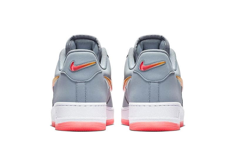 Nike Air Force 1 Jewel Gradient Ombré Swoosh Obsidian Mist Sneakers Trainerse