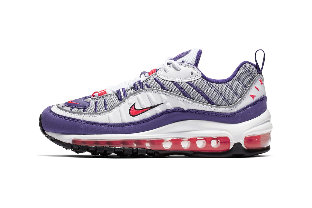 purple and red air max