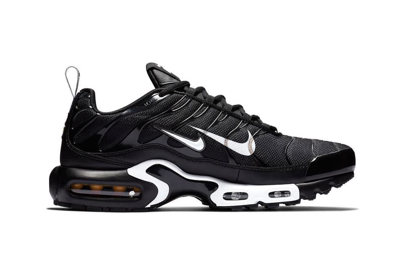 Nike Air Max Plus “Overbranding” Series Double Swoosh Black White Sneaker Shoe
