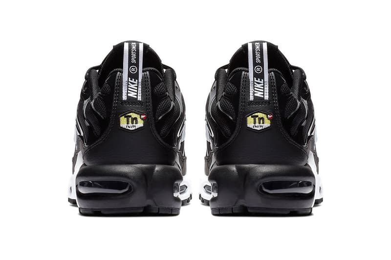 Nike Air Max Plus “Overbranding” Series Double Swoosh Black White Sneaker Shoe 