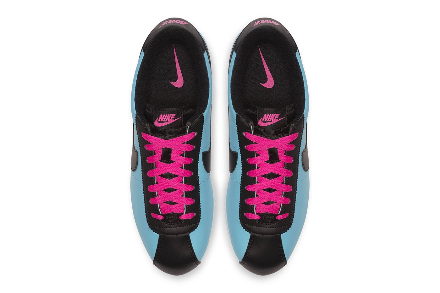 Nike Cortez Blue Gale/Laser Fuchsia White/Black Sneaker Blue Pink Shoe Footwear Fall Winter Trainer Crep