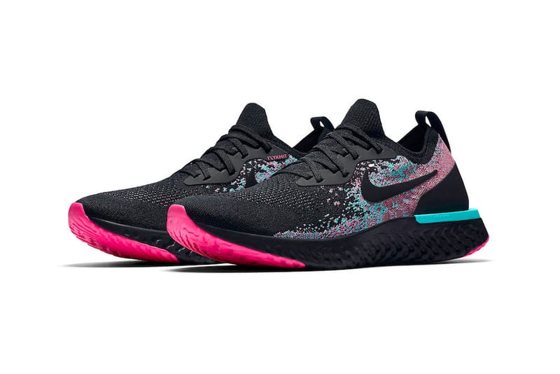 nike epic react black fuchsia