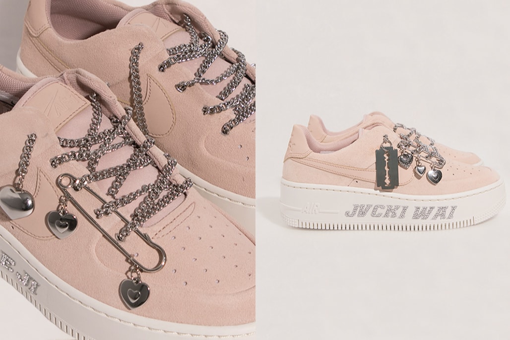 MISCHIEF x Nike Air Force 1 Sage Low Pink White