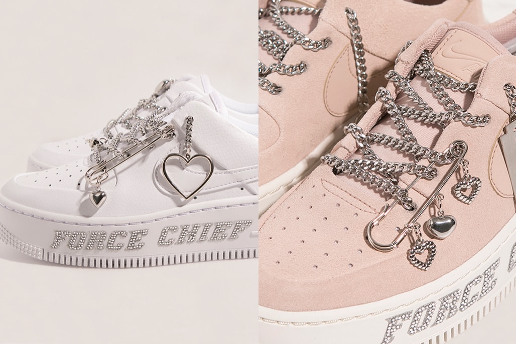 MISCHIEF x Nike Air Force 1 Sage Low Pink White
