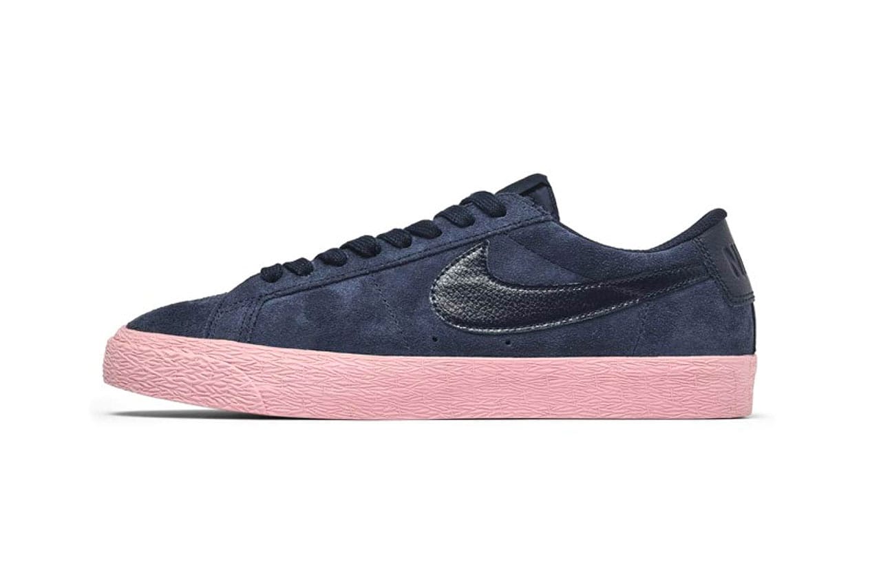 navy and pink nikes