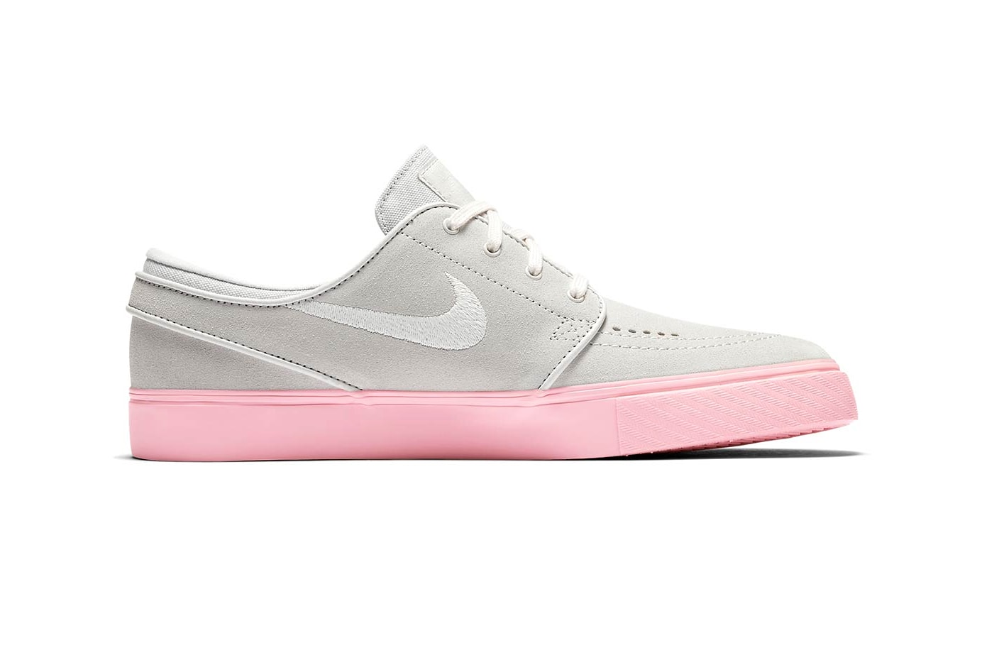 nike sb stefan janoski skate shoe sneaker vast grey bubblegum pink skateboarding