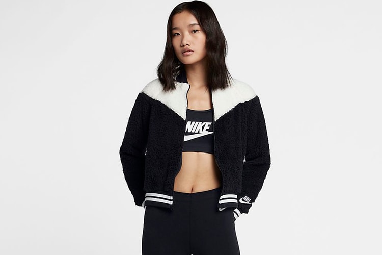 Nike's Monochrome Sherpa Jacket Is a Chic Fall Cover-Up
