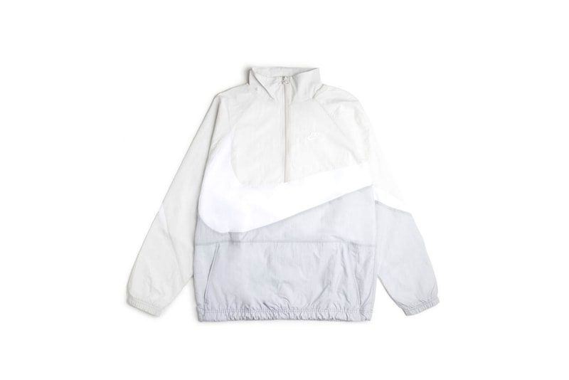 Nike Sportswear Swoosh Jacket Gray Cream