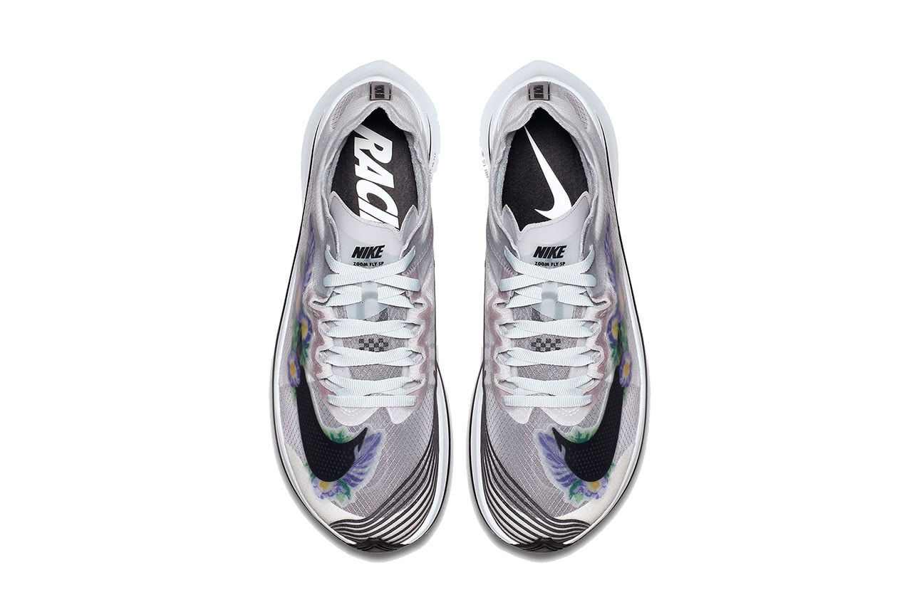 Nike Zoom Fly SP Arrives in Grey "Floral" Design Sneaker Running Shoe Trainer Sporty Upper Translucent 