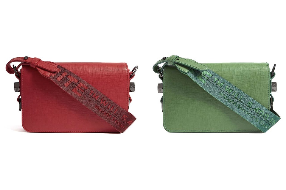Off-White™ Drops Cross-Body Bag in Red & Green | HYPEBAE
