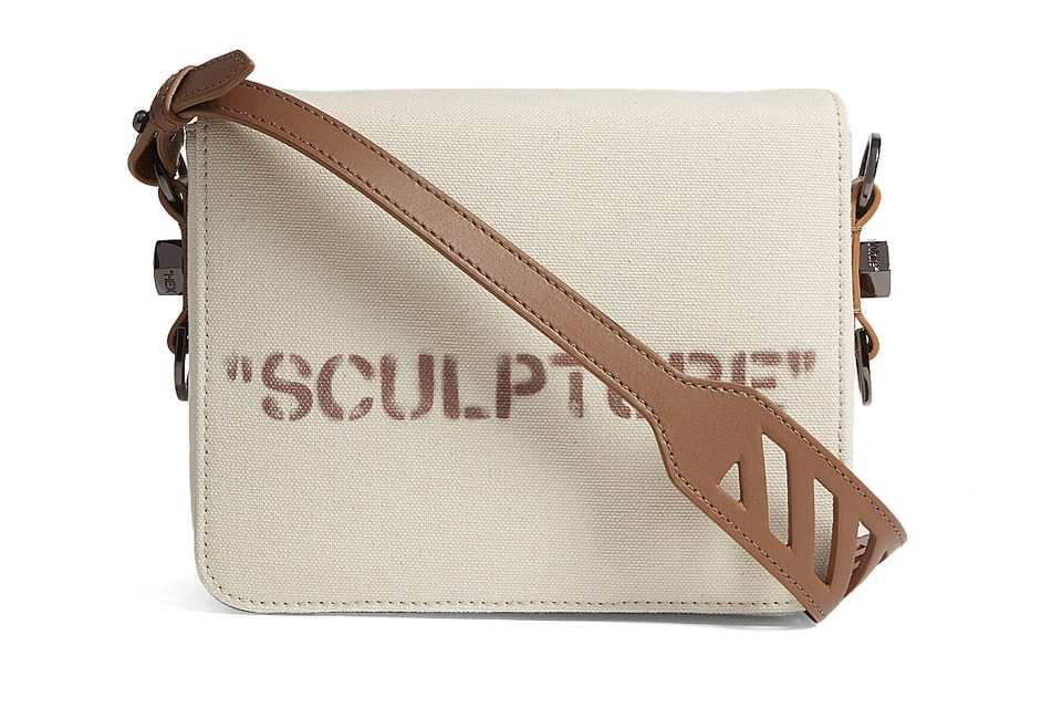 Off-White Leather Sculpture Crossbody Bag