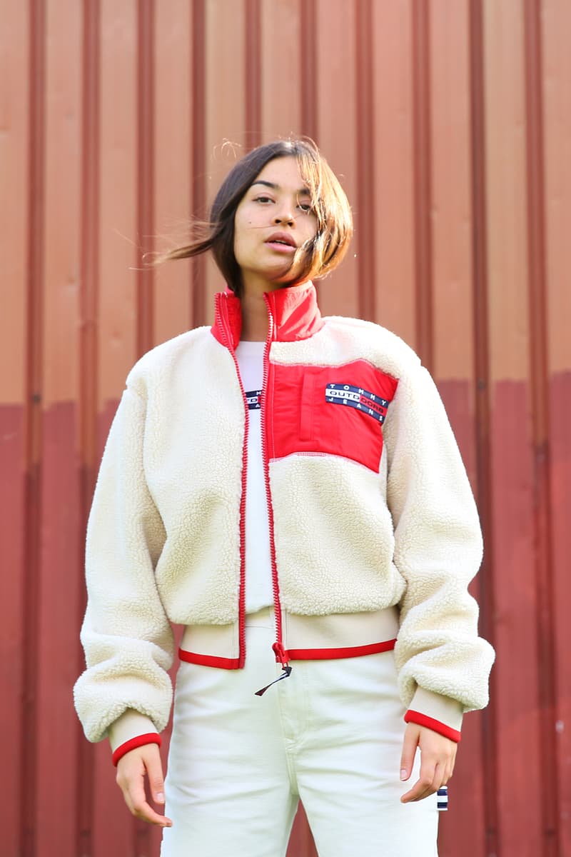 pam pam london tommy jeans vintage inspired editorial 90s puffer jackets sherpa fleece