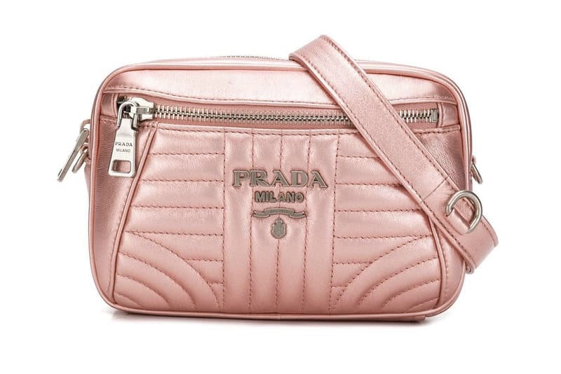 prada rose gold bag