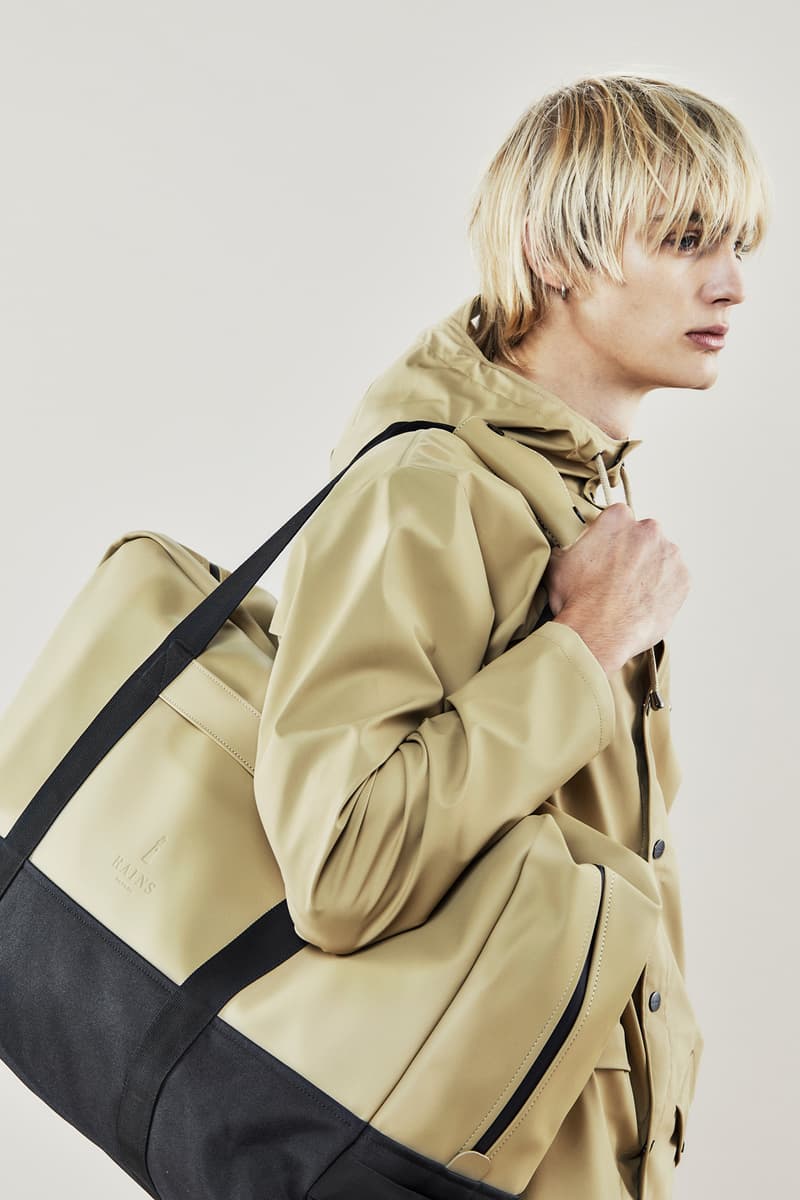 Rains Fall/Winter 2018 Campaign Jacket Tote Desert