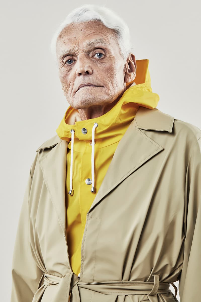 Rains Fall/Winter 2018 Campaign Overcoat Desert Jacket Yellow