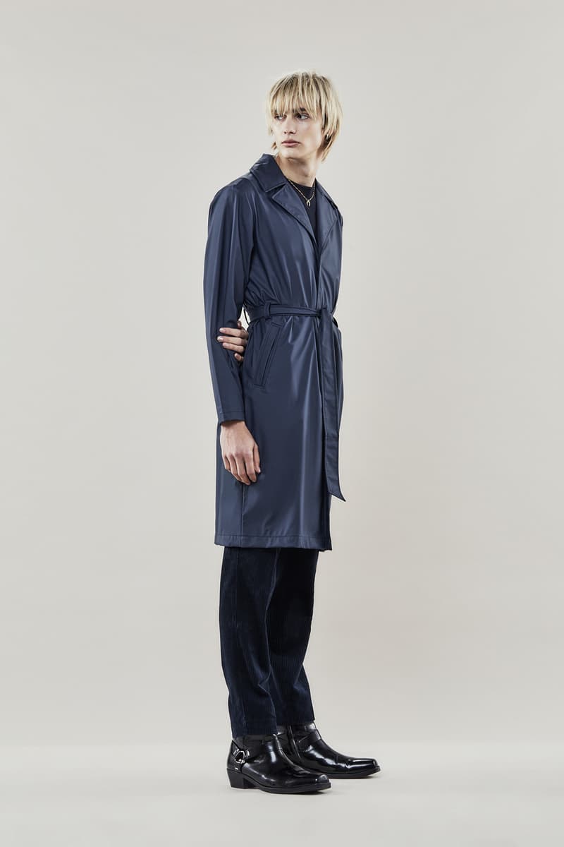 Rains Fall/Winter 2018 Campaign Overcoat Blue