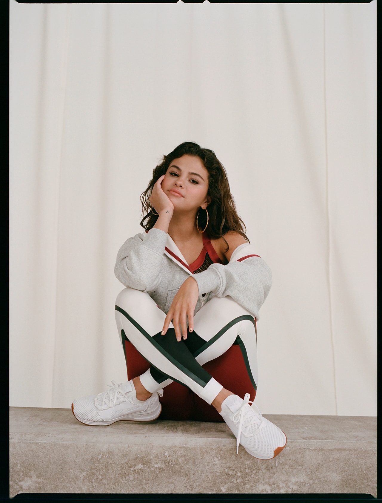 Selena Gomez PUMA Strong Girl Collaboration Campaign SG Runner Sneakers Sportswear Activewear Sports Defy Mid