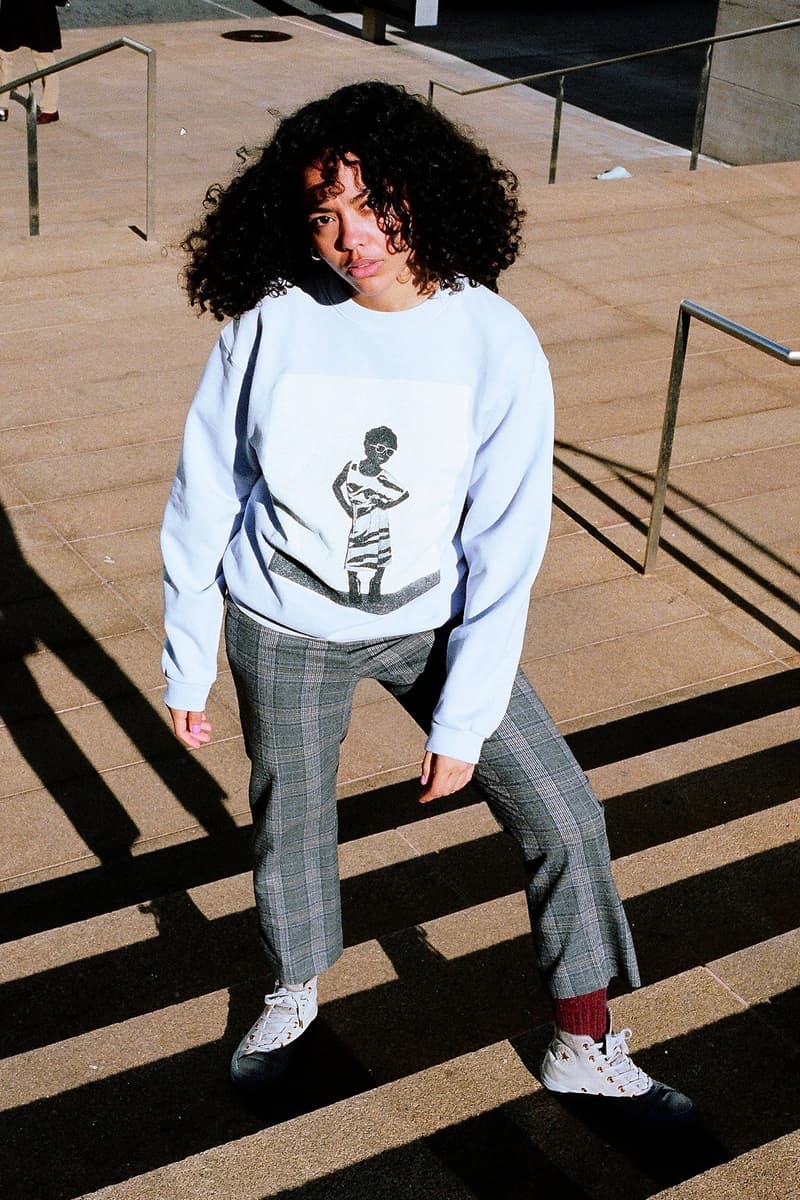 Shaniqwa Jarvis x X-Girl Capsule Collection Crewneck Sweater Purple