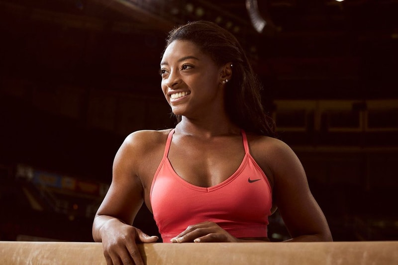 Simone Biles Nike Sports Bra Red